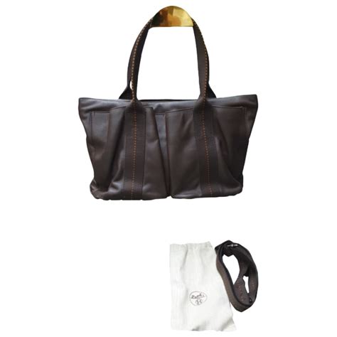 sac hermes caravane|Caravane leather handbag Hermès Brown in Leather .